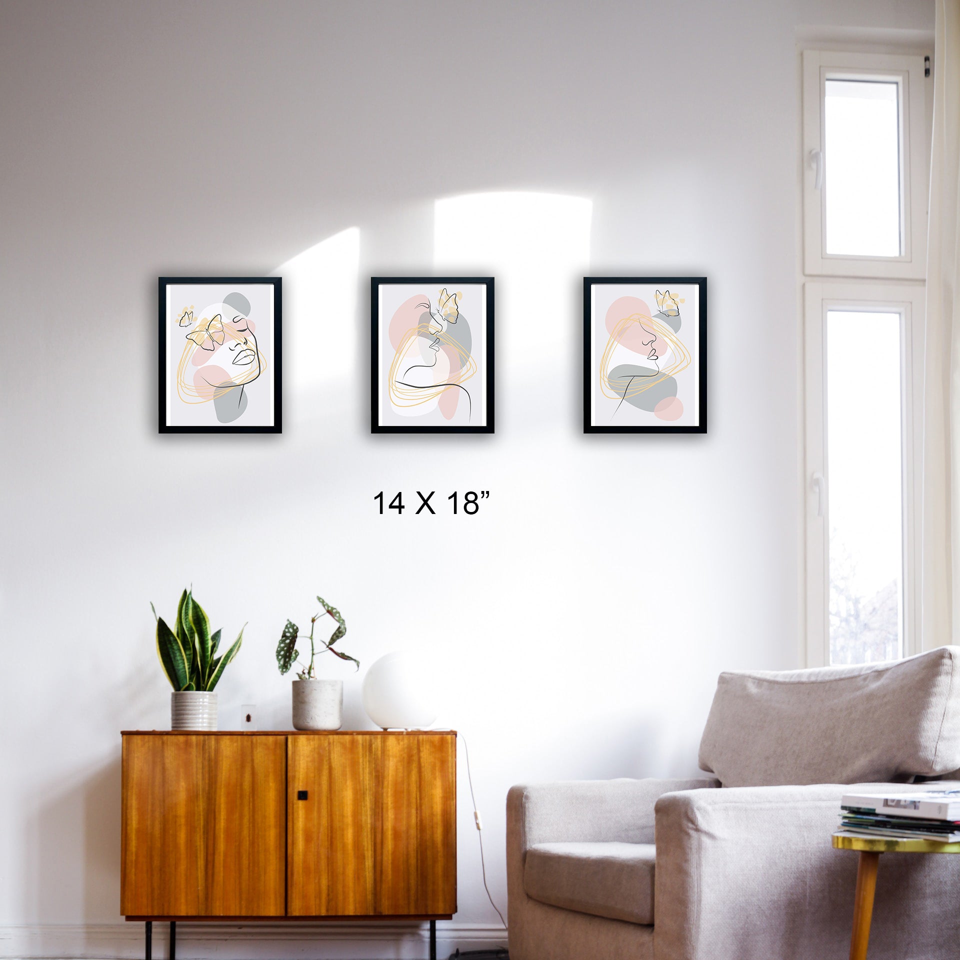 3 Frames Set Of HD Art Prints