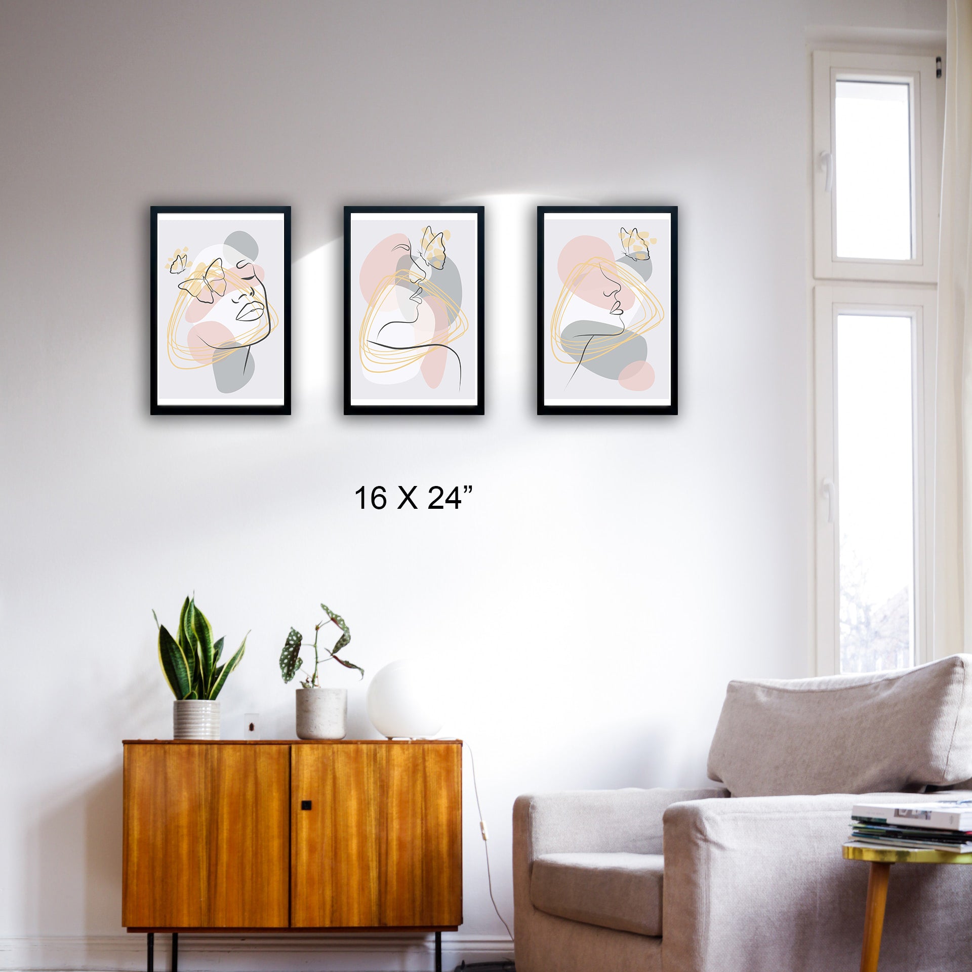 3 Frames Set Of HD Art Prints