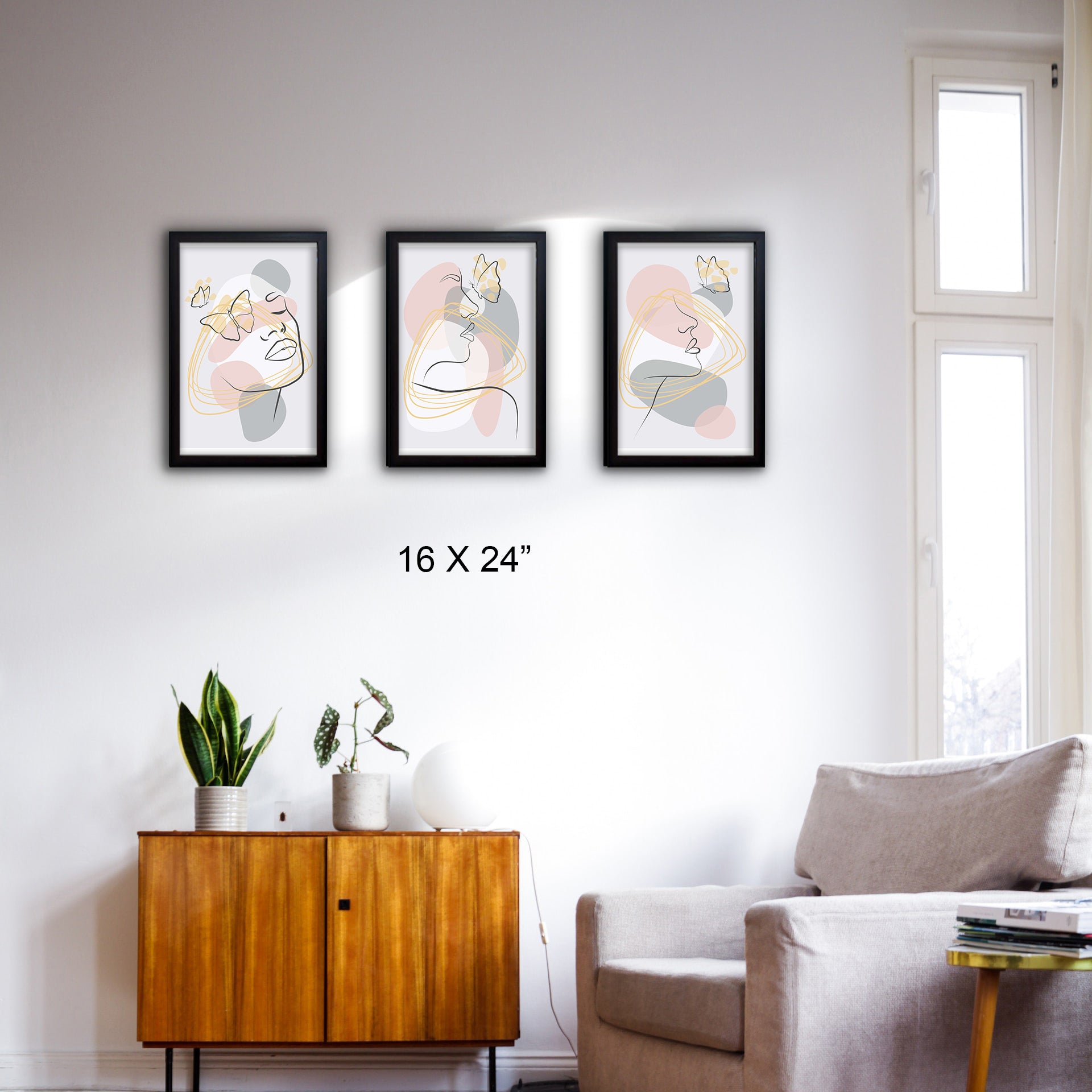 3 Frames Set Of HD Art Prints