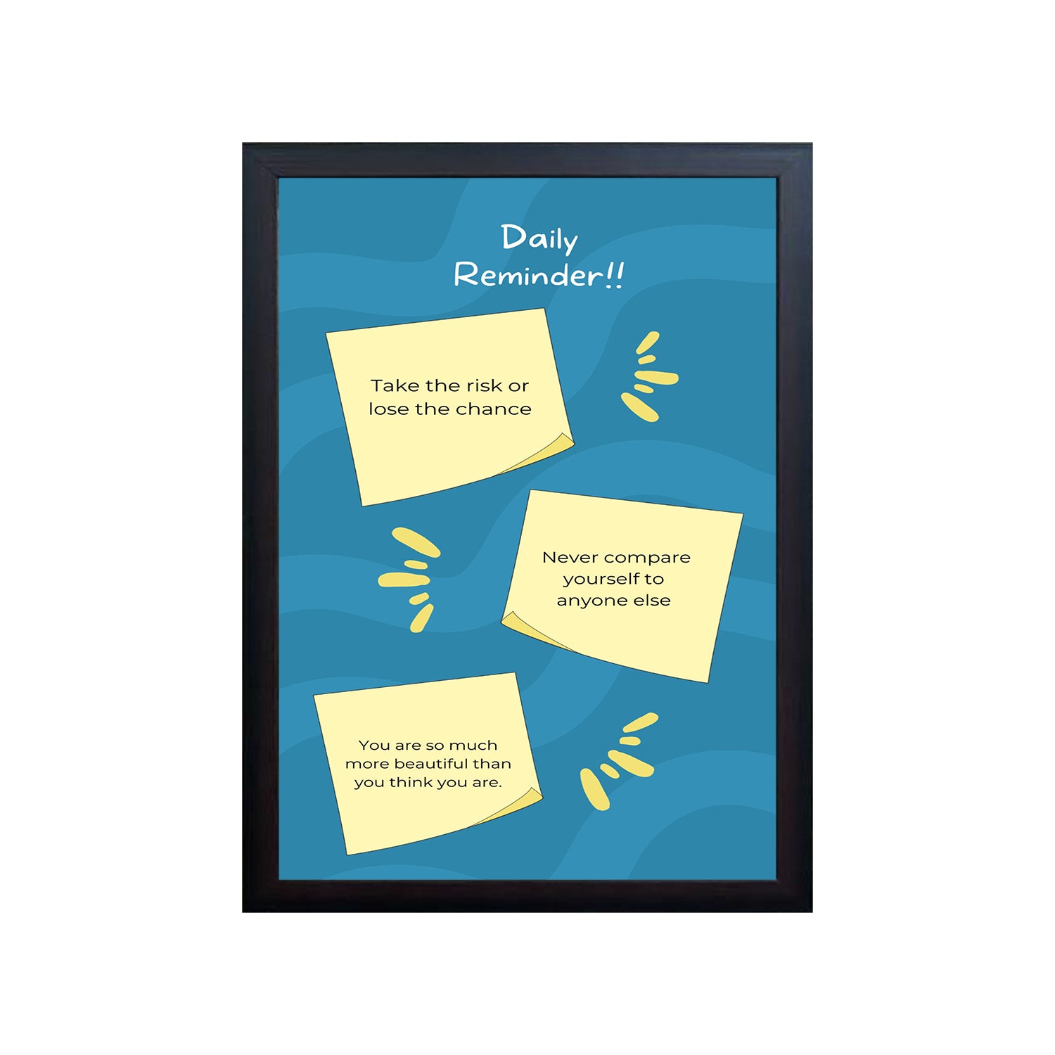 Daily Reminder Design Photo Frame 1 Pc ( photo and text is Customizable )