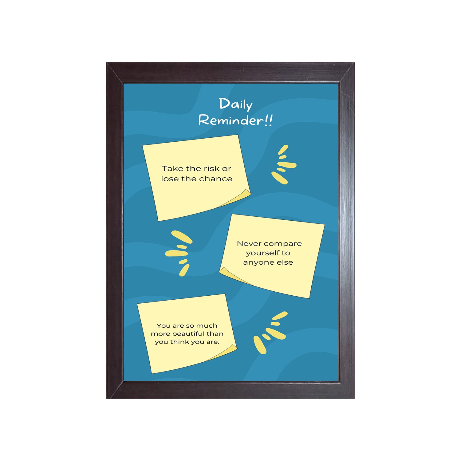 Daily Reminder Design Photo Frame 1 Pc ( photo and text is Customizable )