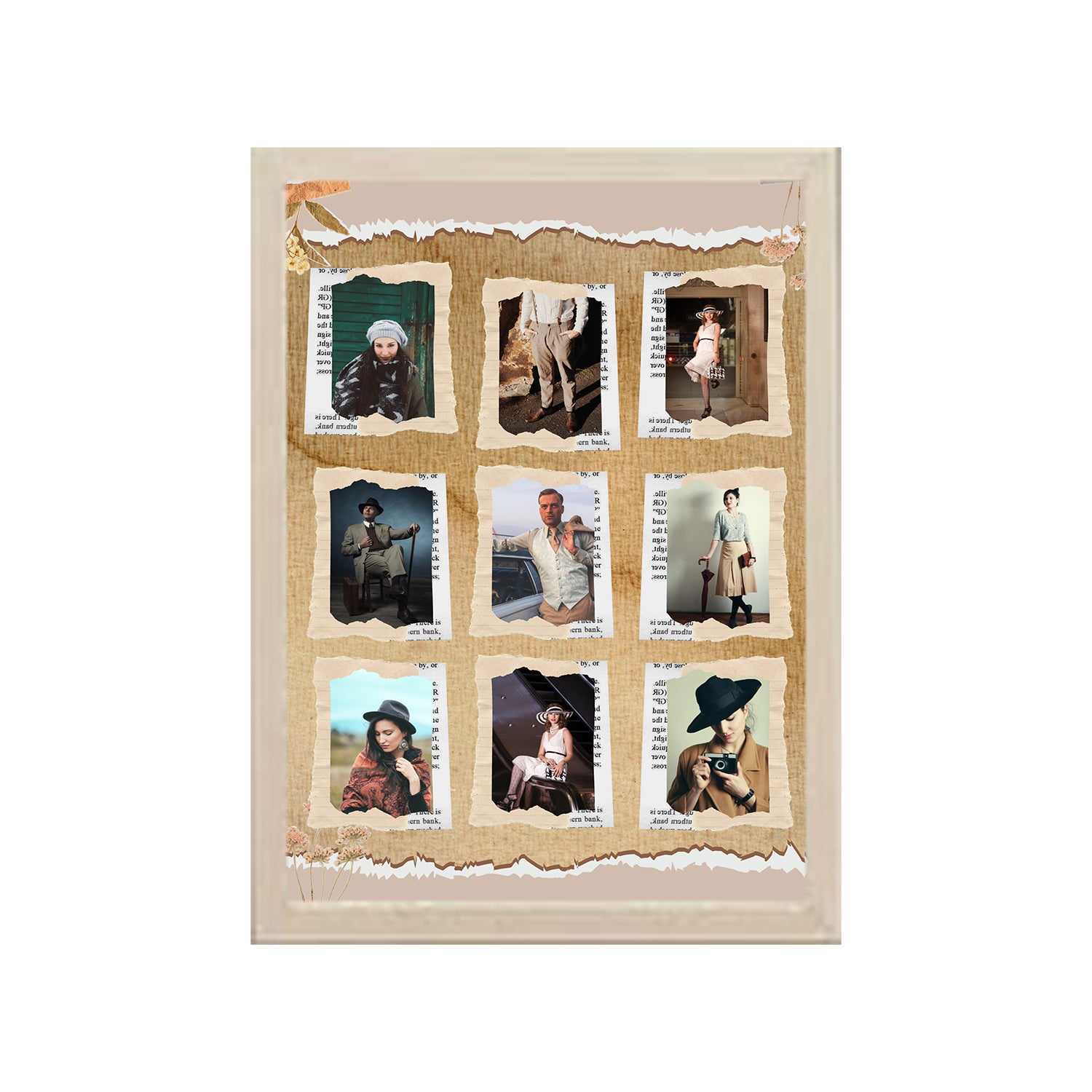 8 Image Design Photo Frame 1 Pc ( photo and text is Customizable )