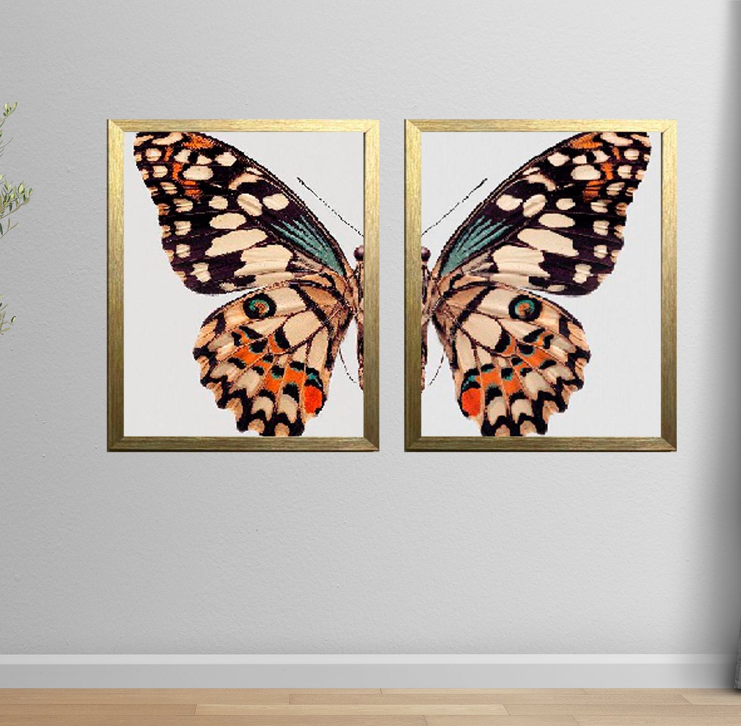 2 PCS Abstract Butterfly Picture Frame