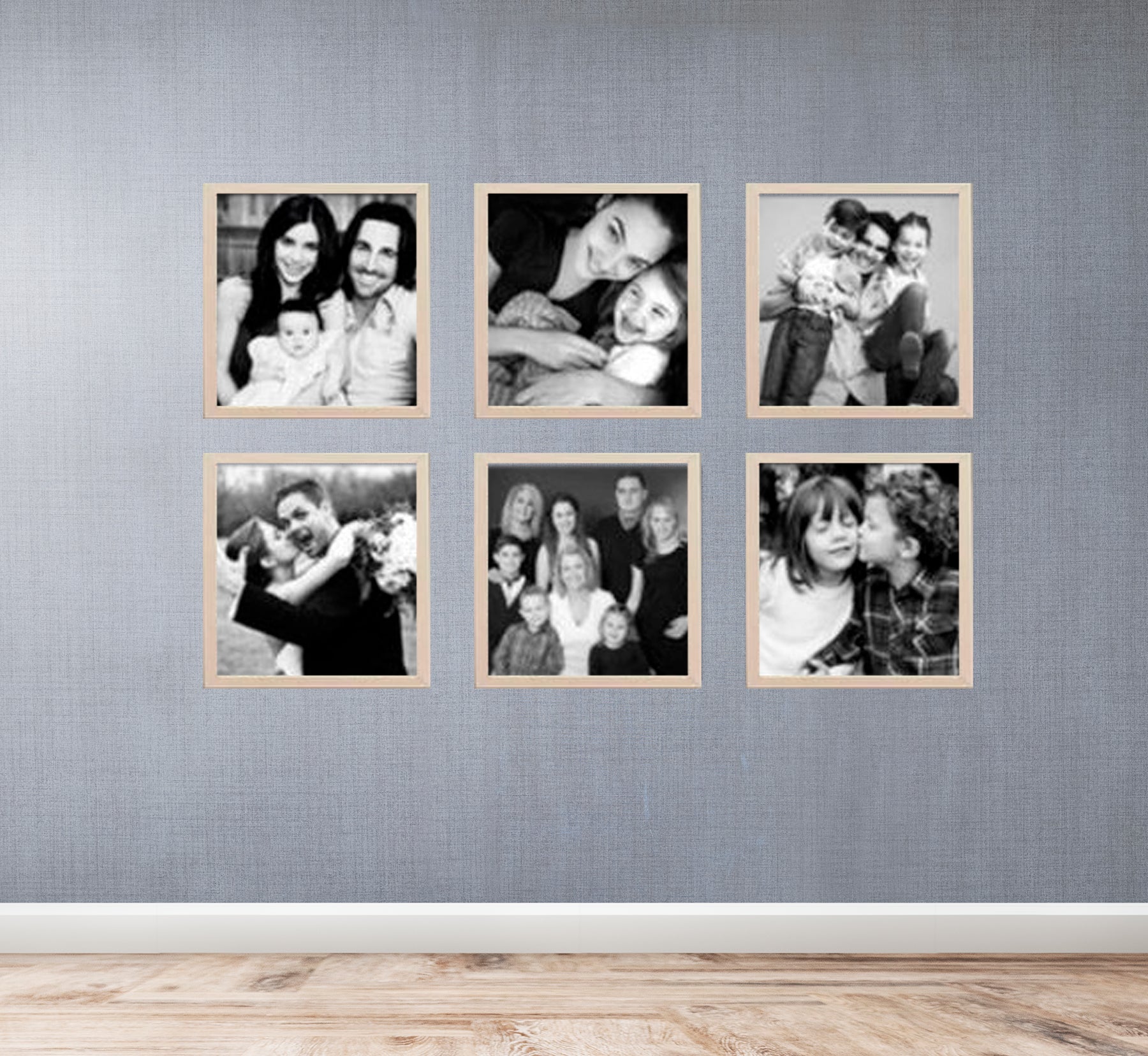 Pack of 6 Collage  Family Photos 12x12" Photo Frames