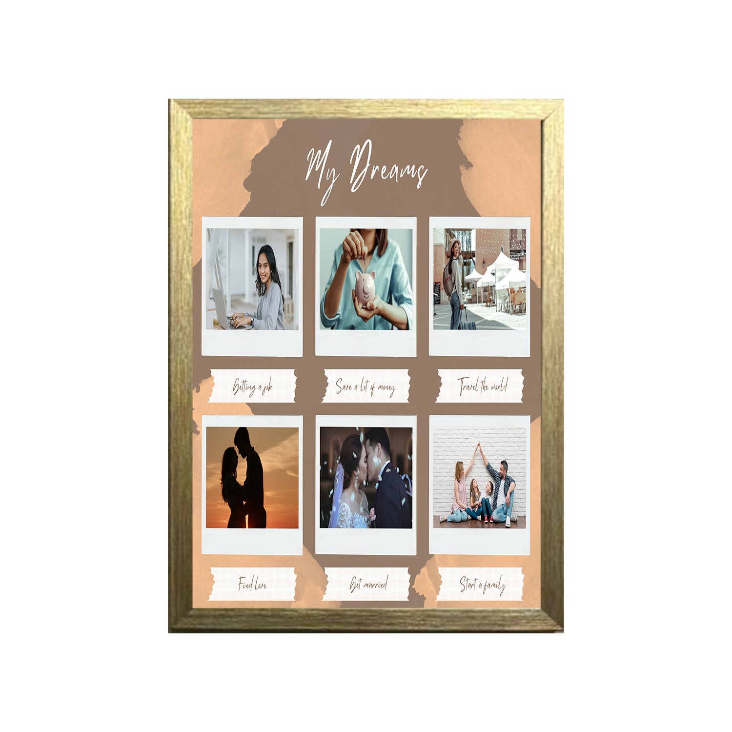 My Dream Design Photo Frame 1 Pc ( photo and text is Customizable )