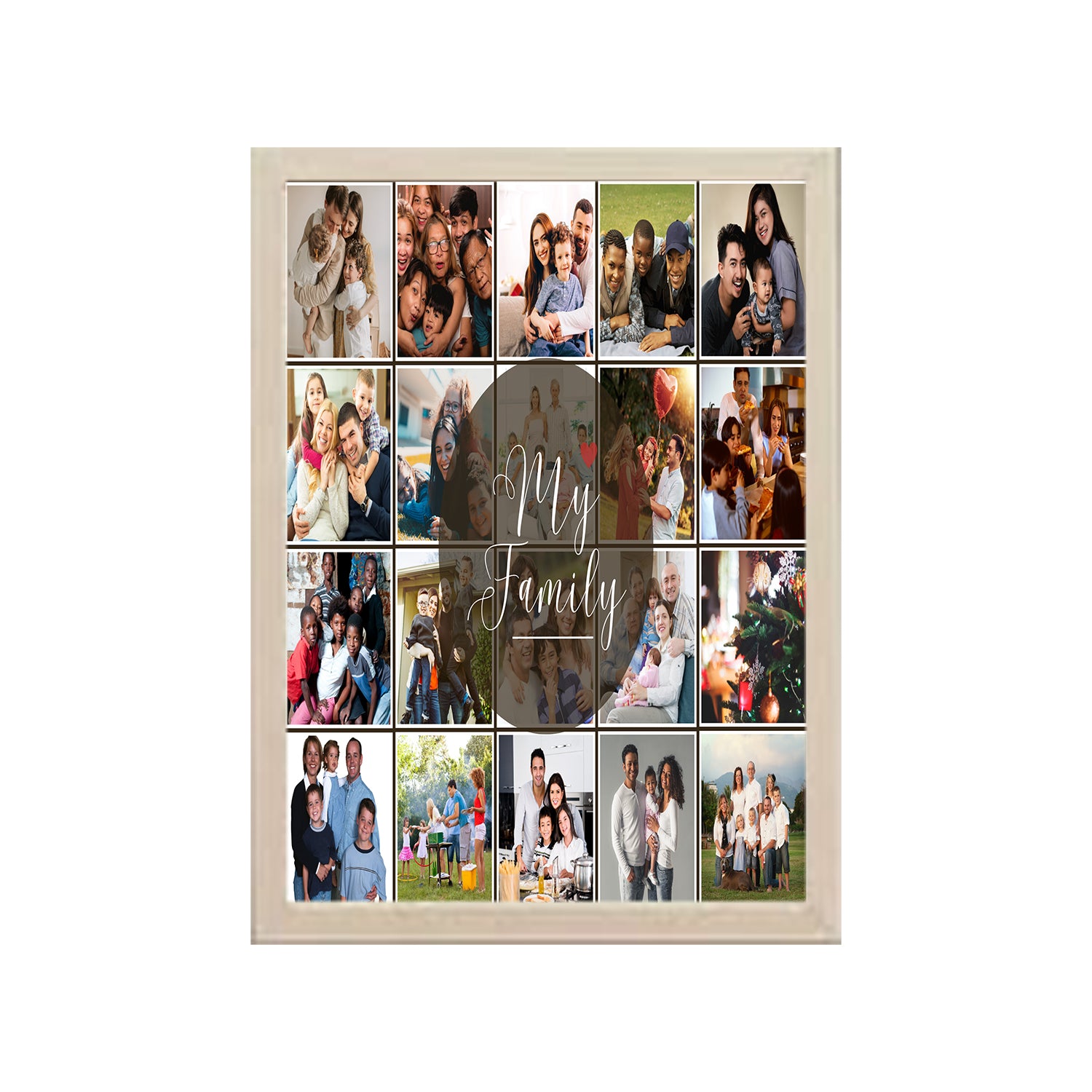 Buy white My Family Design Photo Frame 1 Pc ( photo and text is Customizable )