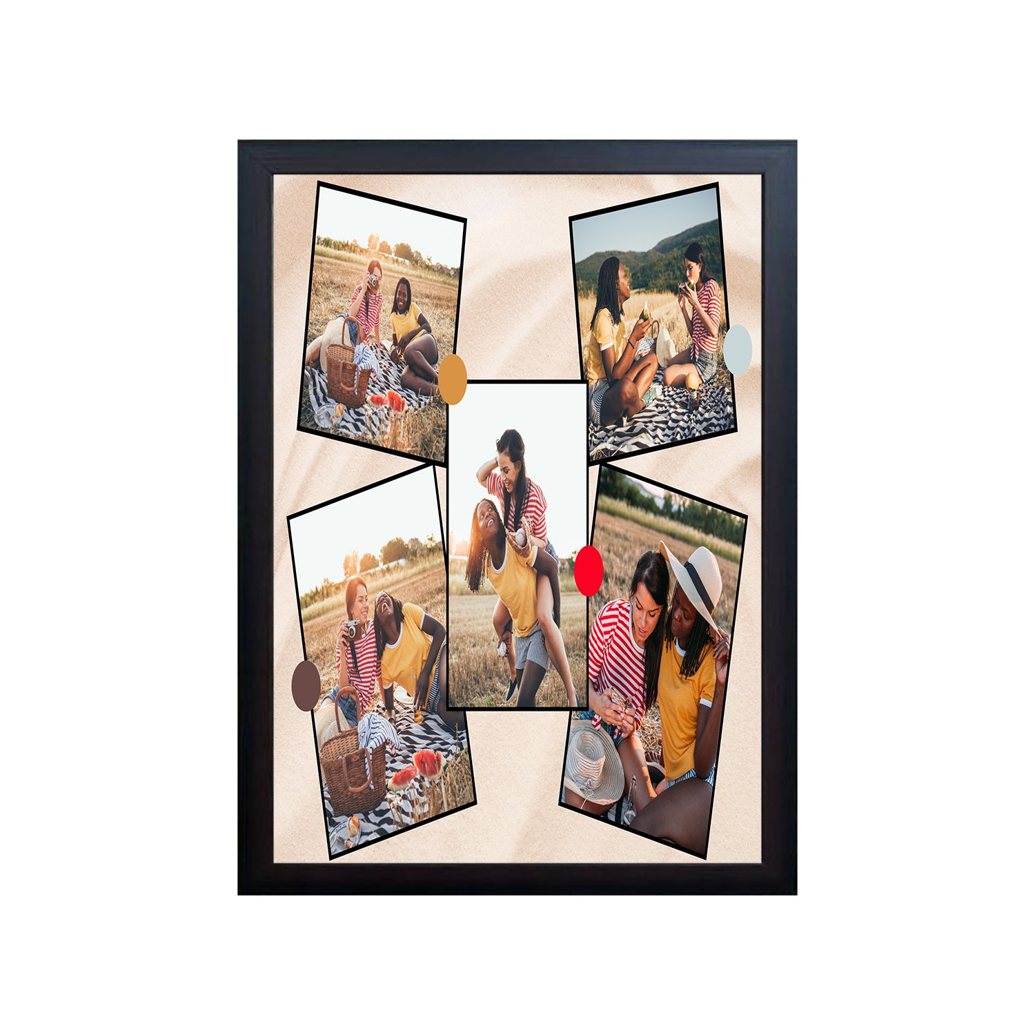 5 Image Design Photo Frame 1 Pc ( photo and text is Customizable )