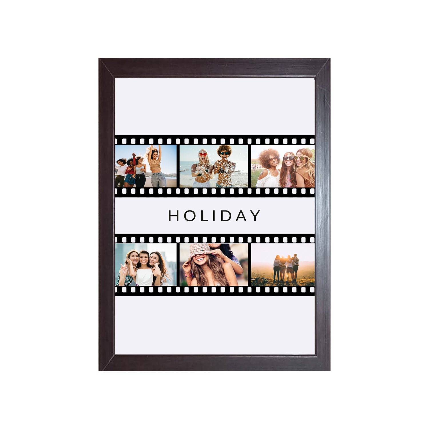 Holiday 6 Image Design Photo Frame 1 Pc ( photo and text is Customizable )
