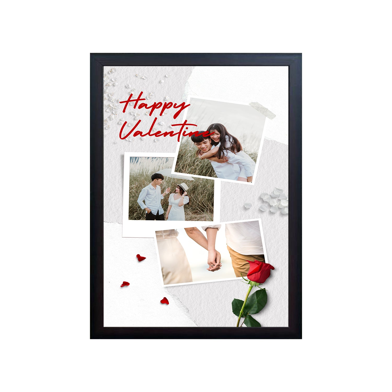 Valentines Day Design Photo Frame 1 Pc ( photo and text is Customizable )