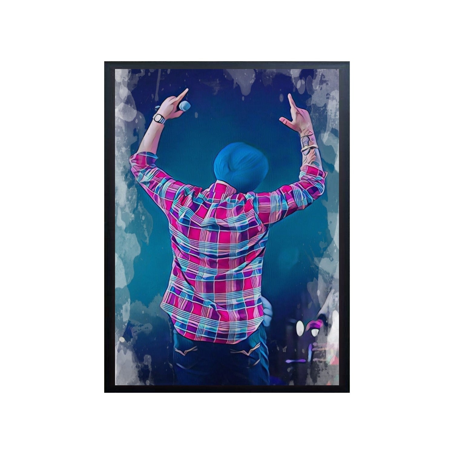 Sidhu Moose Wala Poster Frame | Punjabi Rapper Figure Poster Wall Art