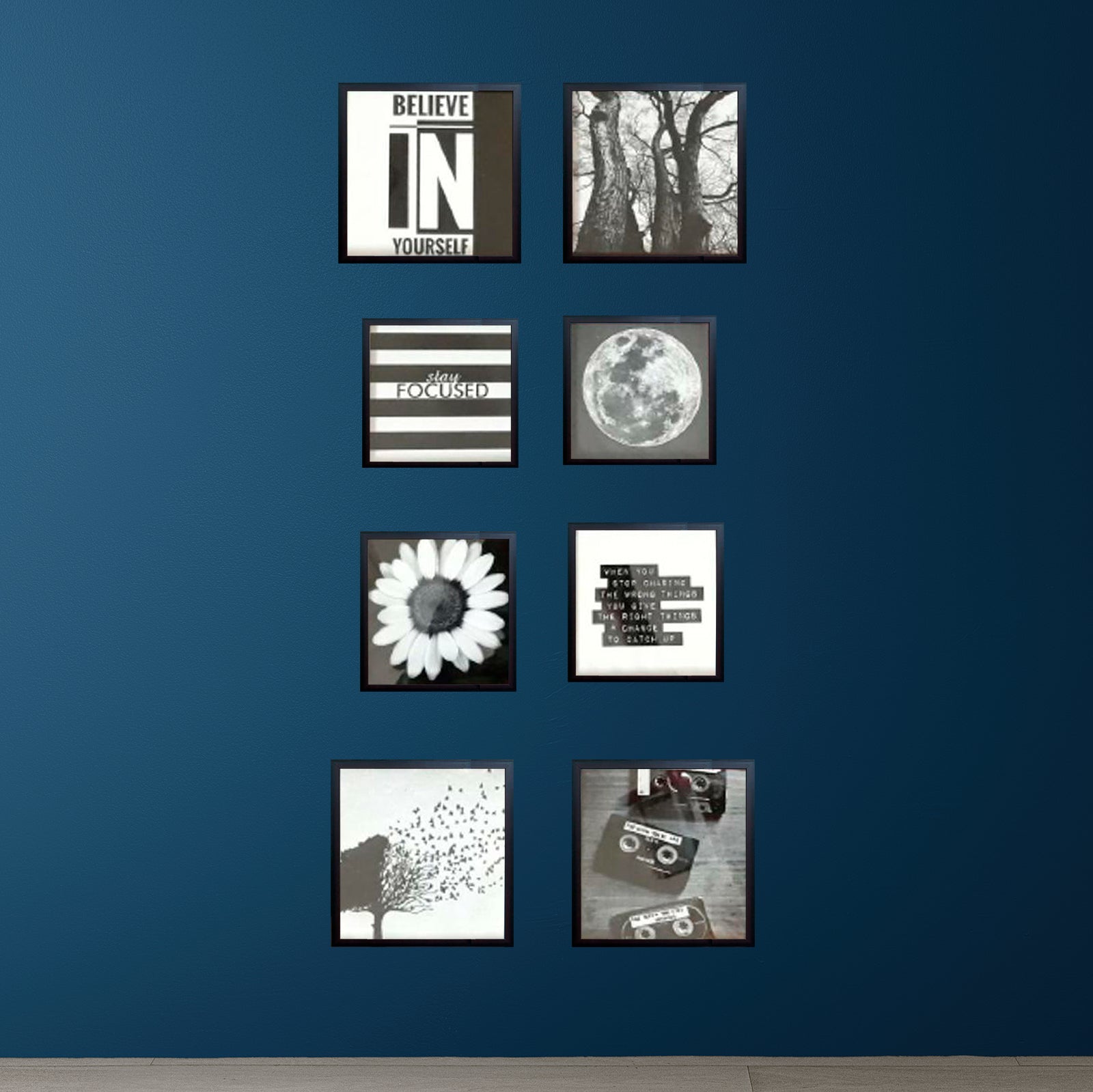 8 Pcs Abstract Photo Wall Decoration Photo Frames