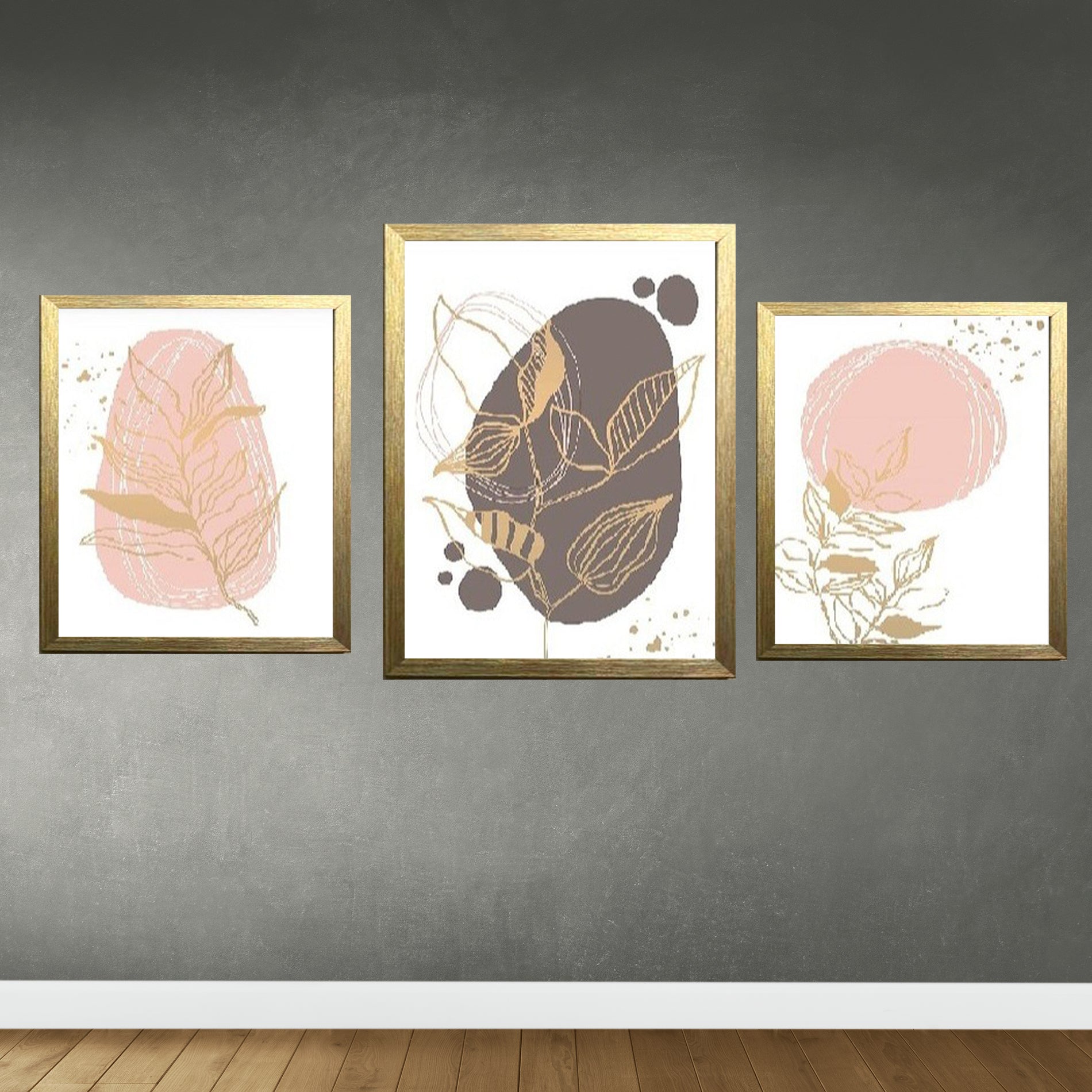 Set of 3 Aesthetic Wall Decoration Photo Frames