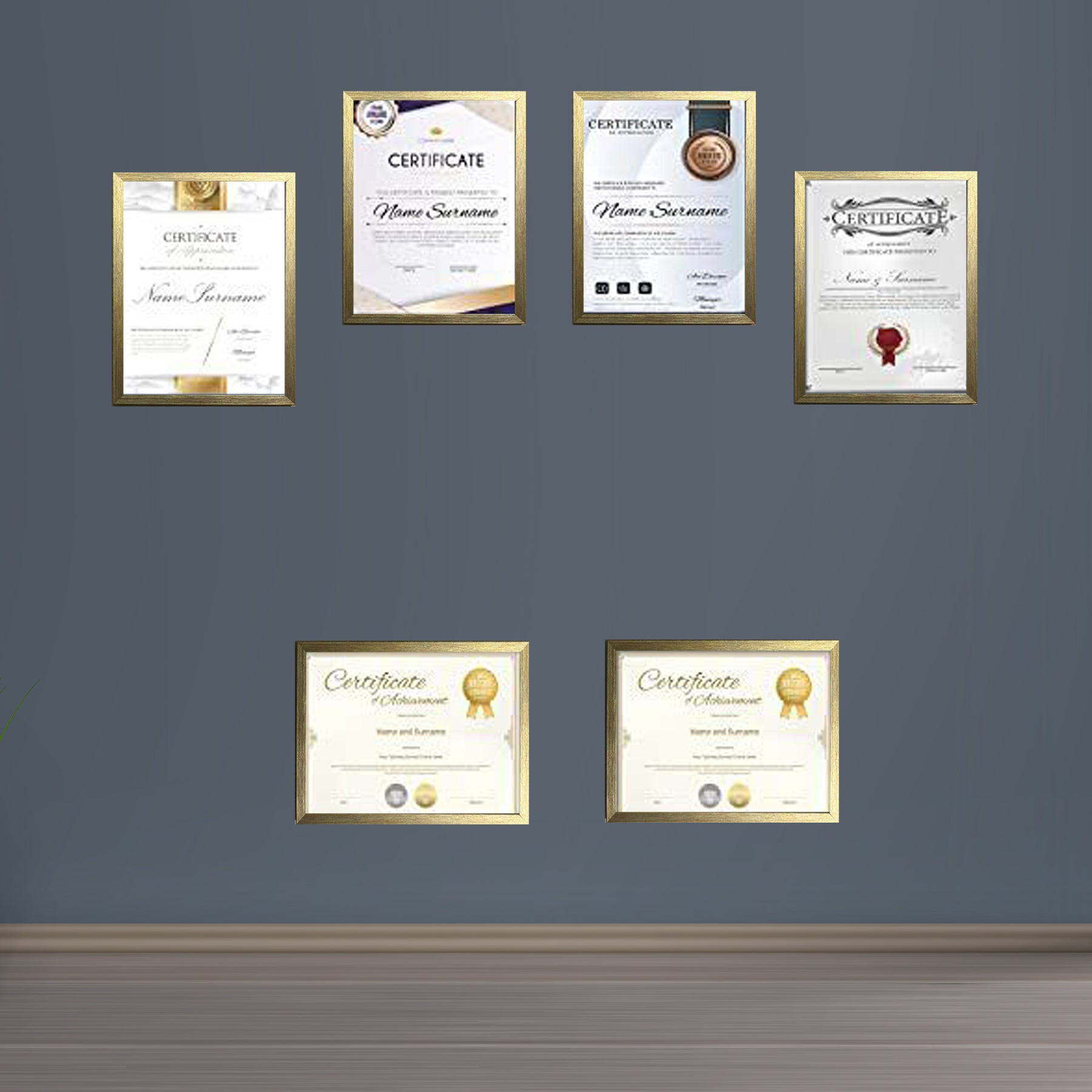 Buy golden Diploma/ Certificate Frames A4 Size