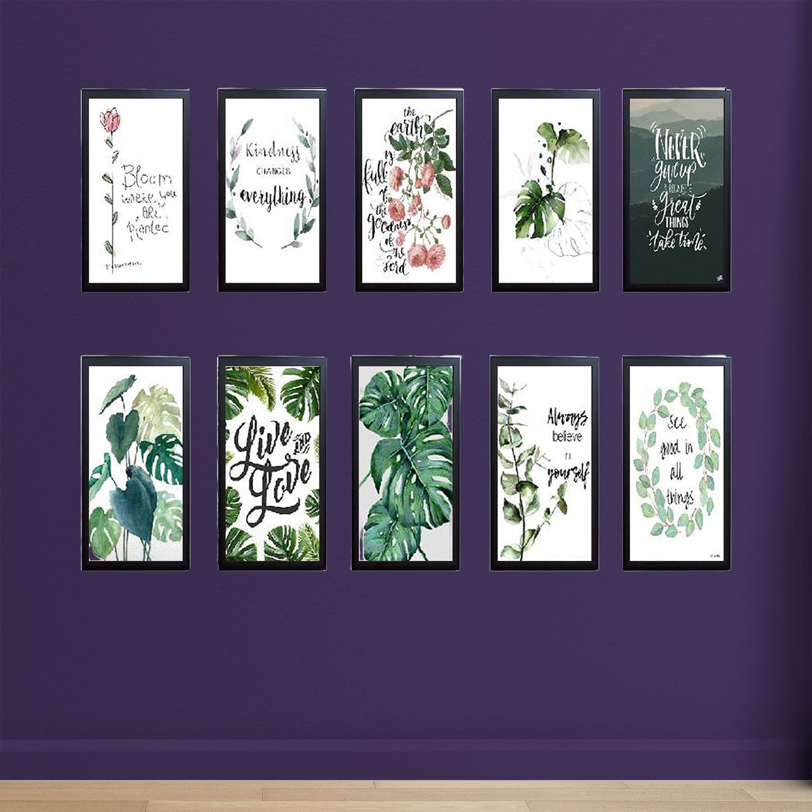 10 pcs 5x7 inch Abstract Frames set