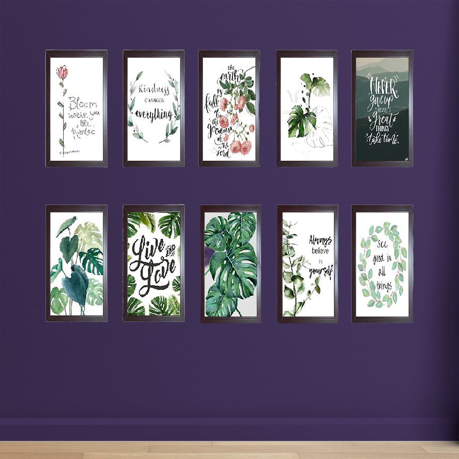 10 pcs 5x7 inch Abstract Frames set