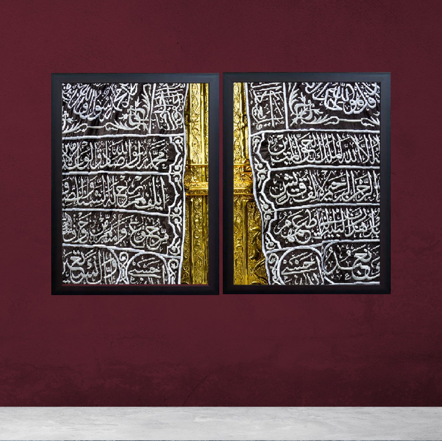 Door of Kaaba 2 Panel Canvas set