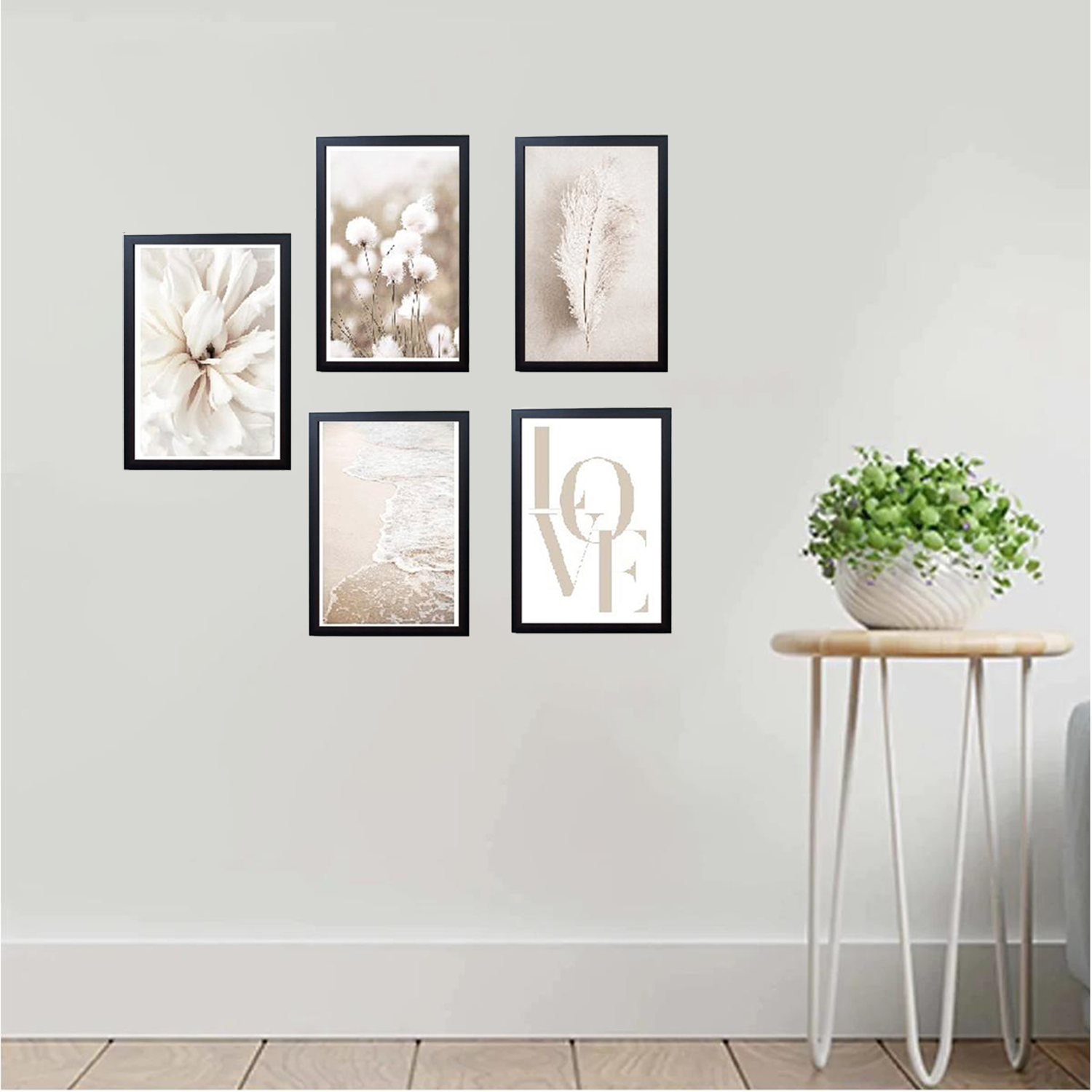 Set of 5 Abstract Wall Hanging Frames