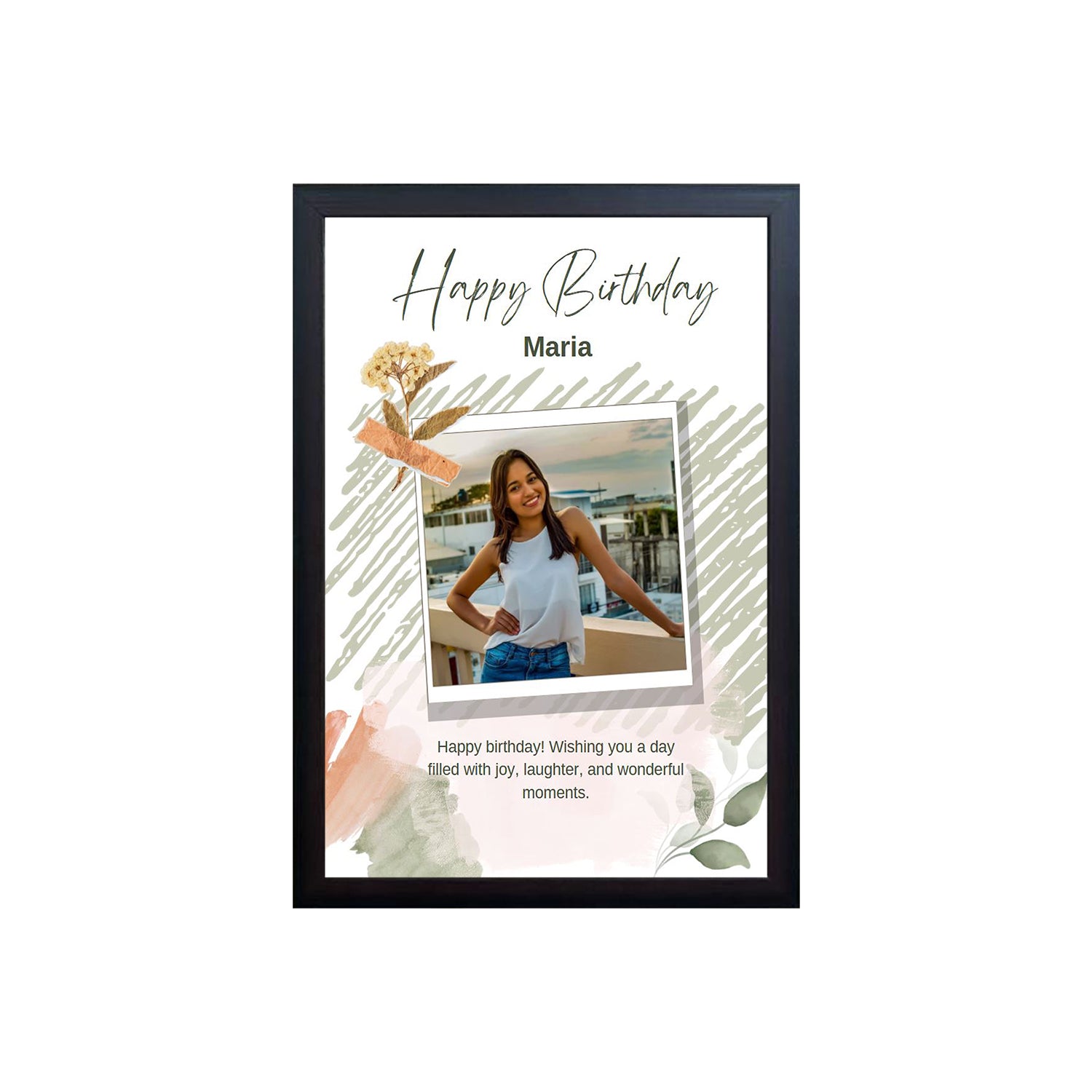 Birthday Custom Design Photo Frame, Birthday Gift Frame