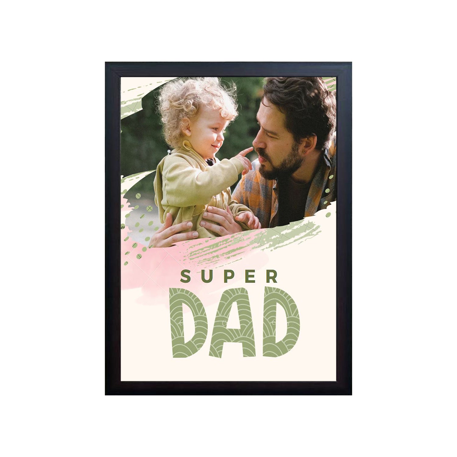 Father's Day Custom Design Photo Frame, Birthday Gift Frame