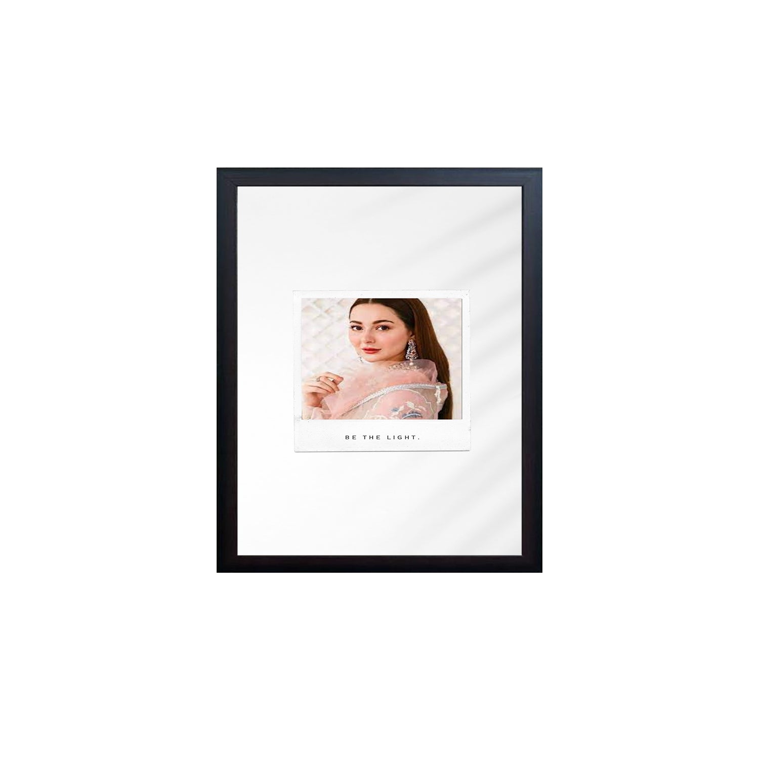 Buy black Be The Light Custom Design Photo Frame 1 Pc ( photo and text is Customizable )