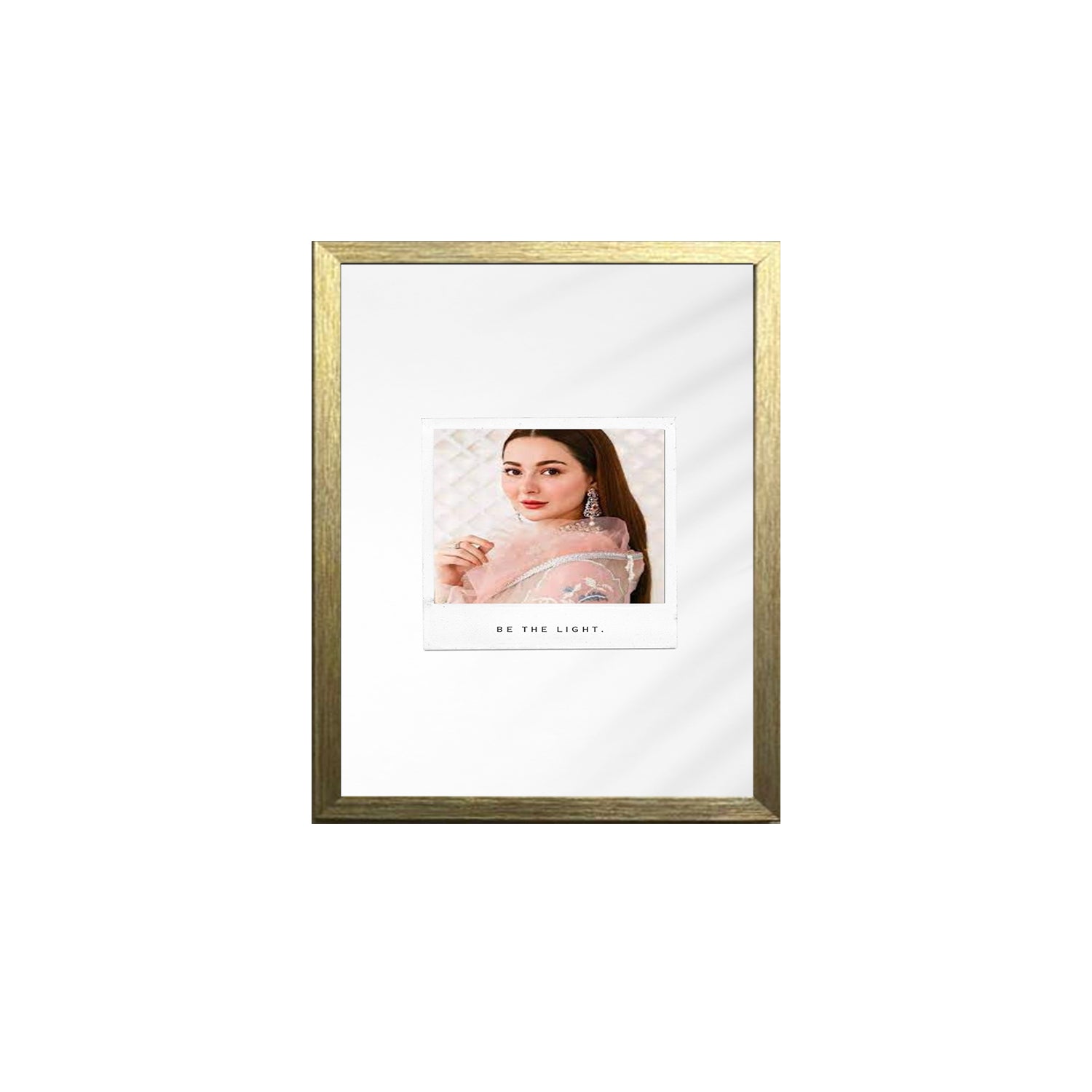 Buy gold Be The Light Custom Design Photo Frame 1 Pc ( photo and text is Customizable )