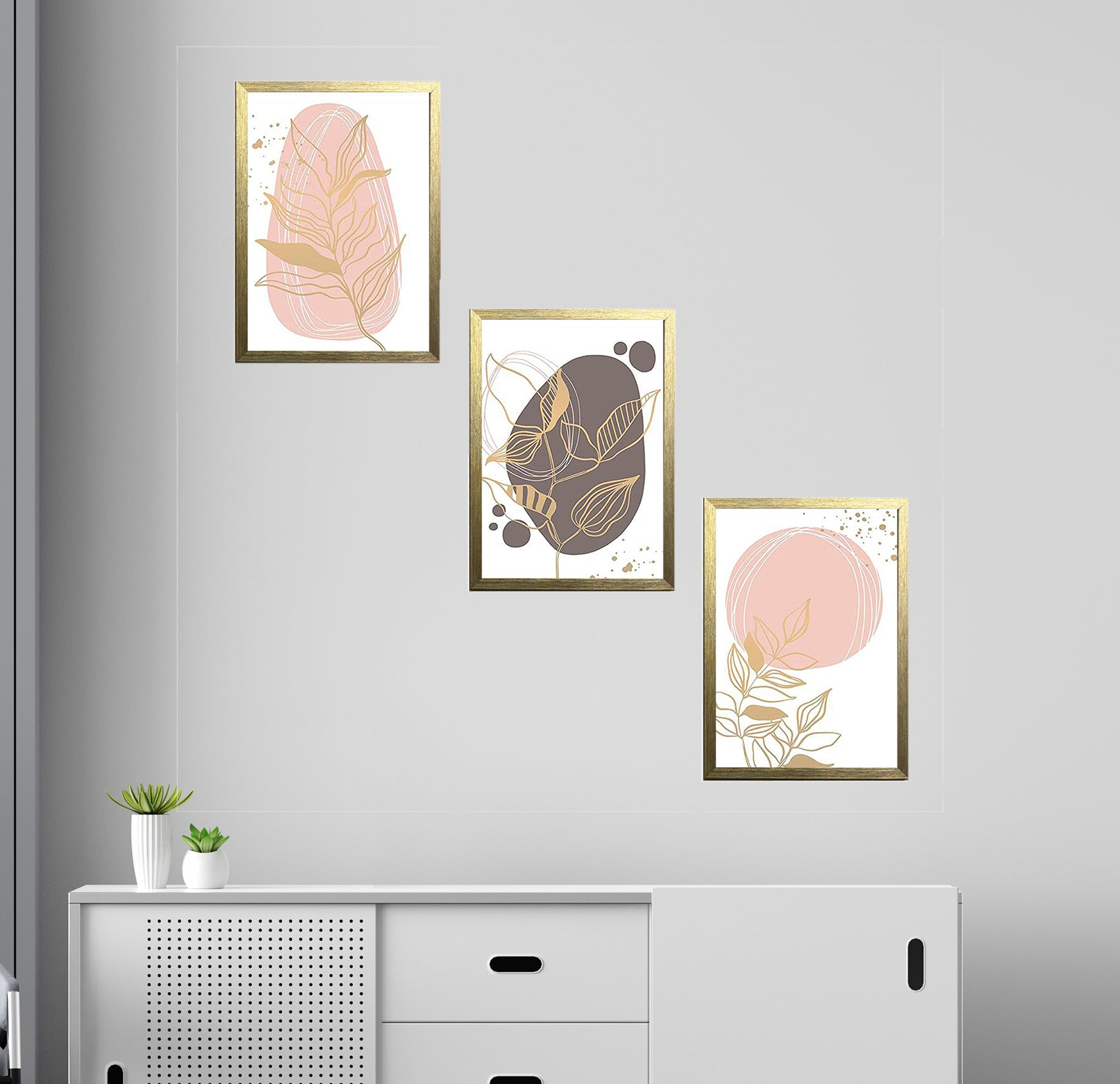 Set of 3 Aesthetic Wall Decoration Photo Frames