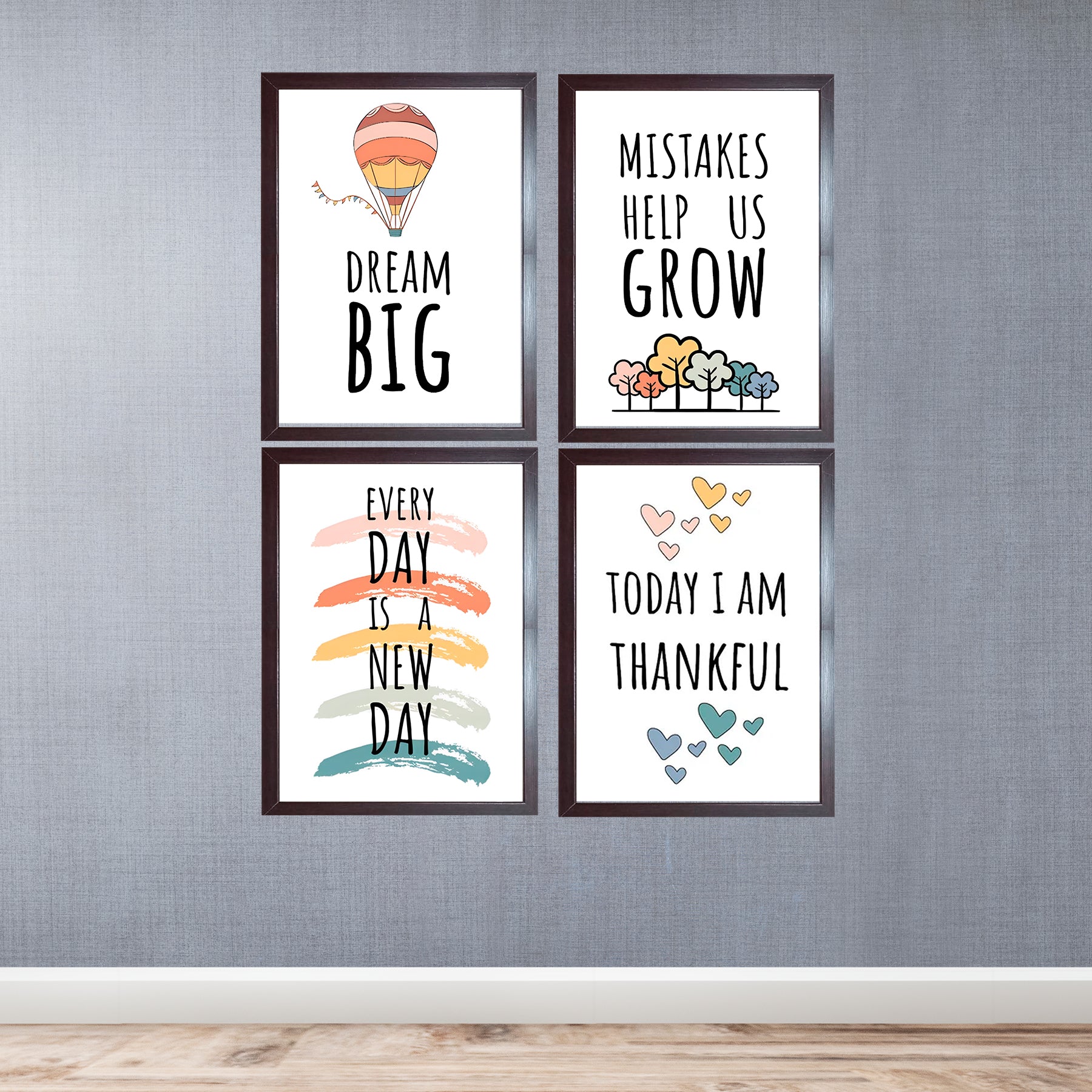 Business Motivation Qoutes For Home & Office Set of 4 - 0