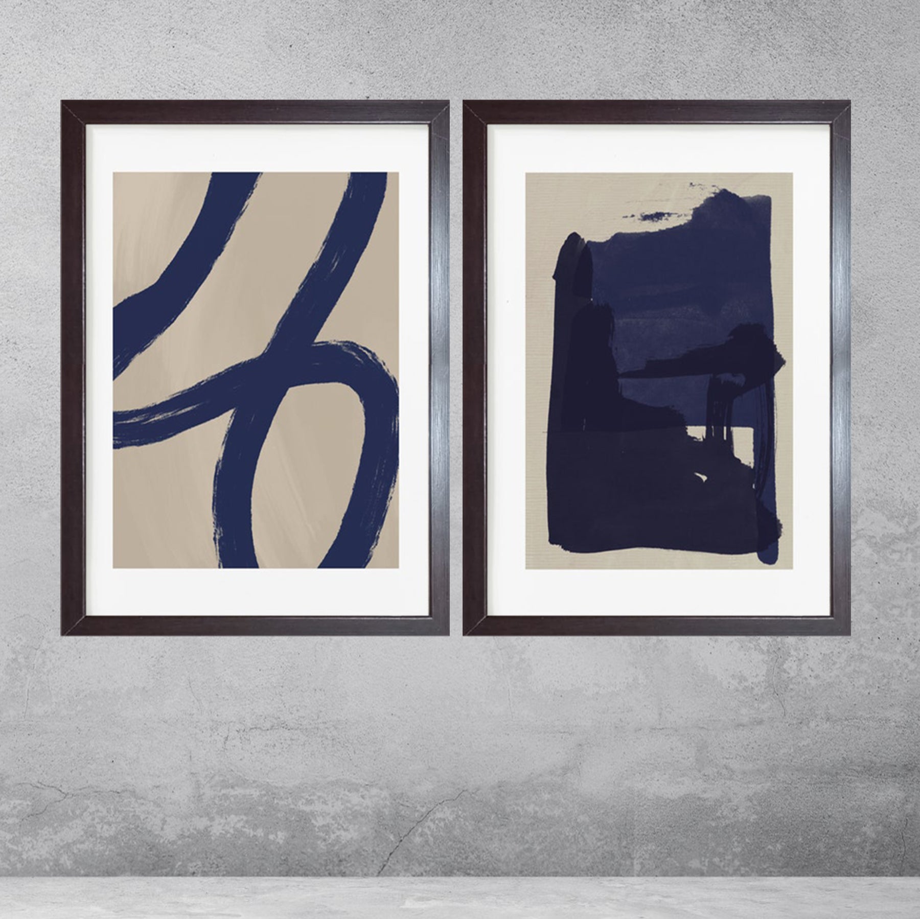 Stunning Abstract Art For Home & Offices Set of 2 - 0