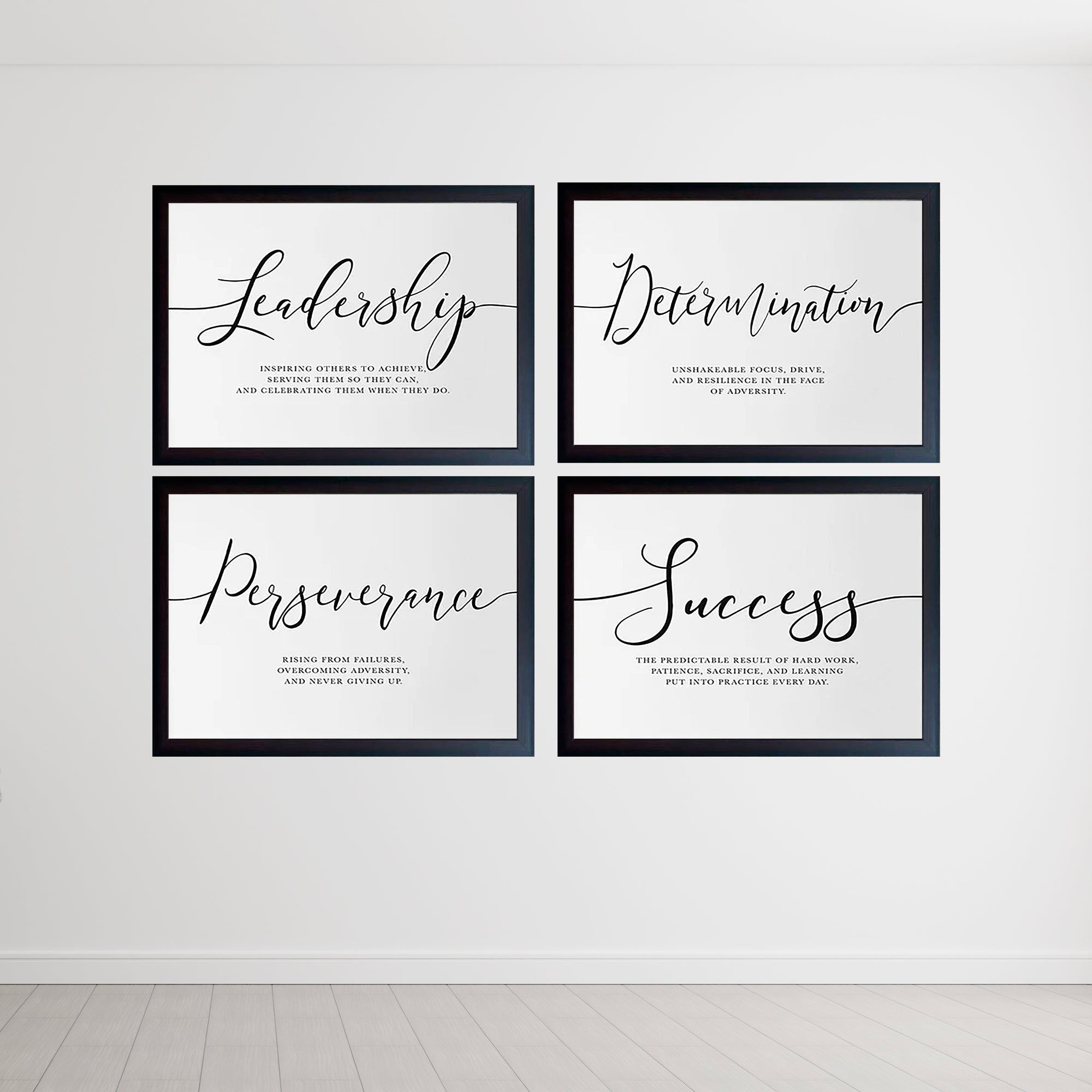 Work Self Motivation Qoutes For Home & Office Set of 4