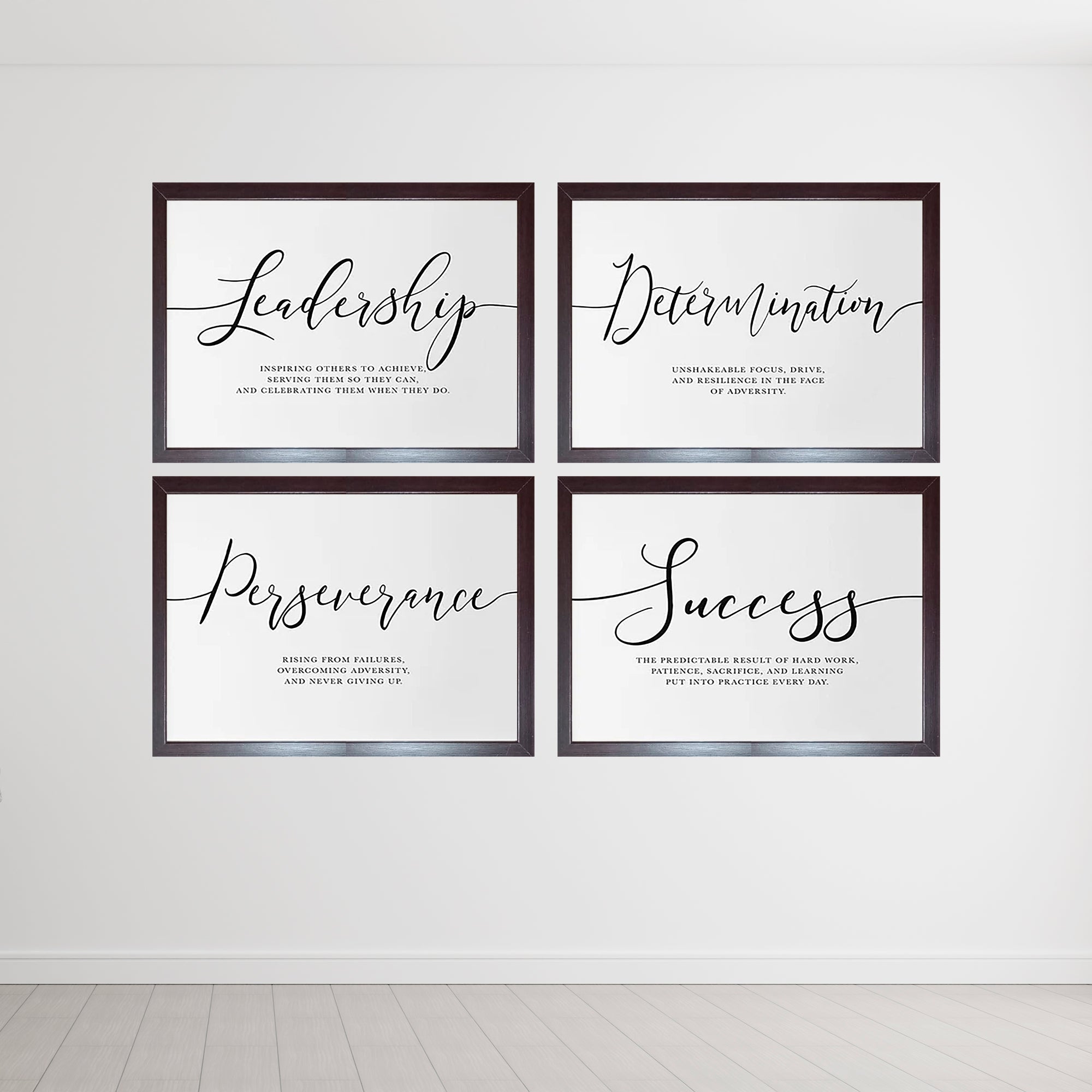 Work Self Motivation Qoutes For Home & Office Set of 4 - 0