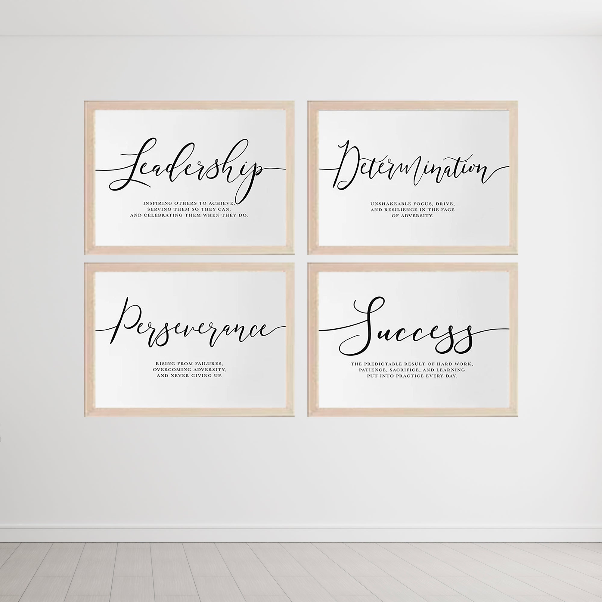 Buy white Work Self Motivation Qoutes For Home &amp; Office Set of 4