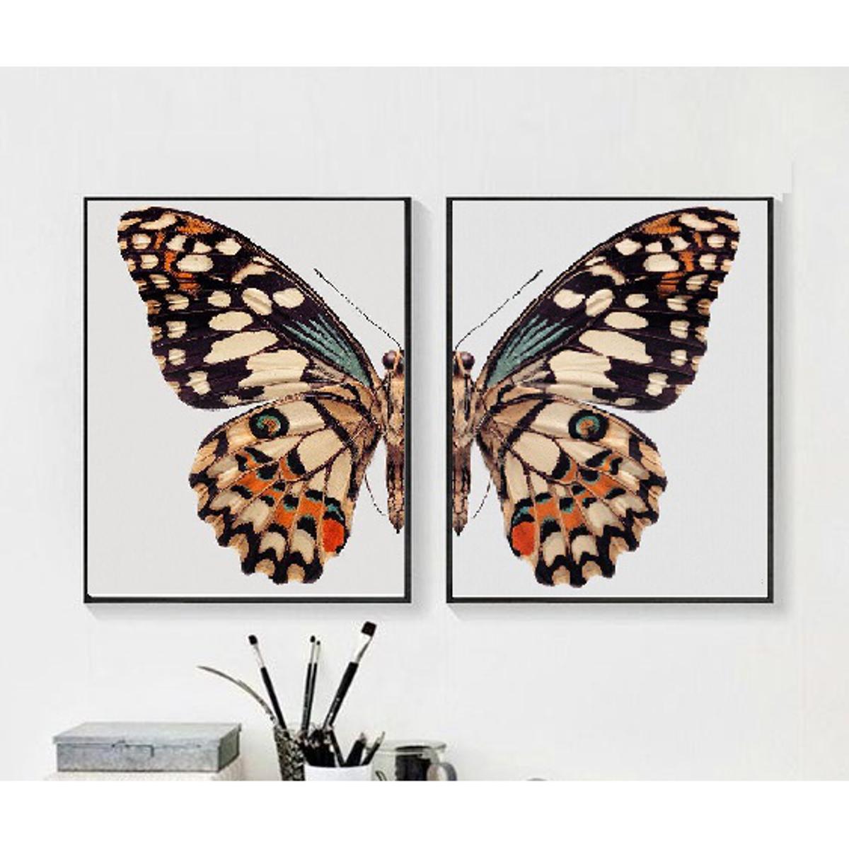 2 PCS Abstract Butterfly Picture Frame