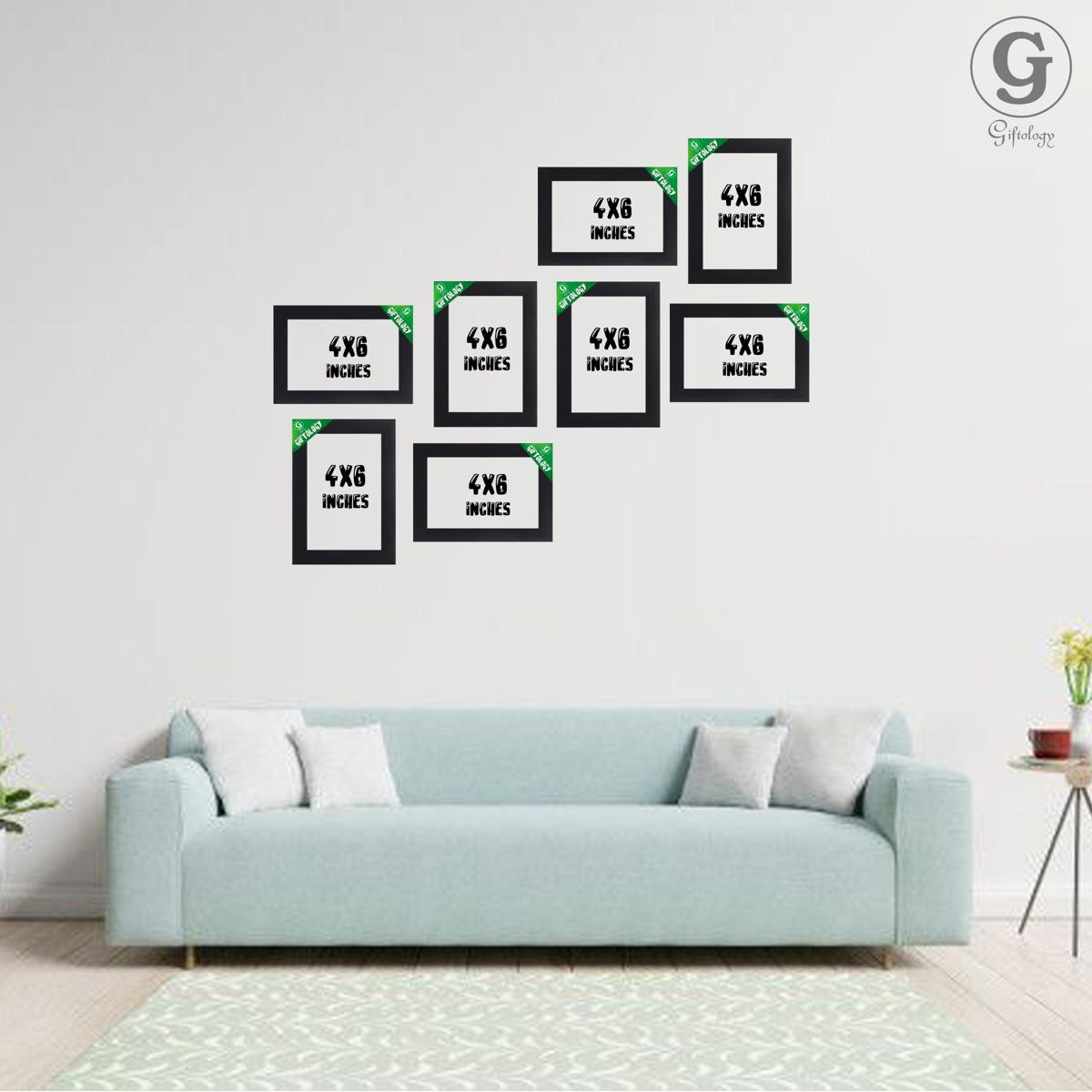 Set of 8 Picture Frames For Wall Decor