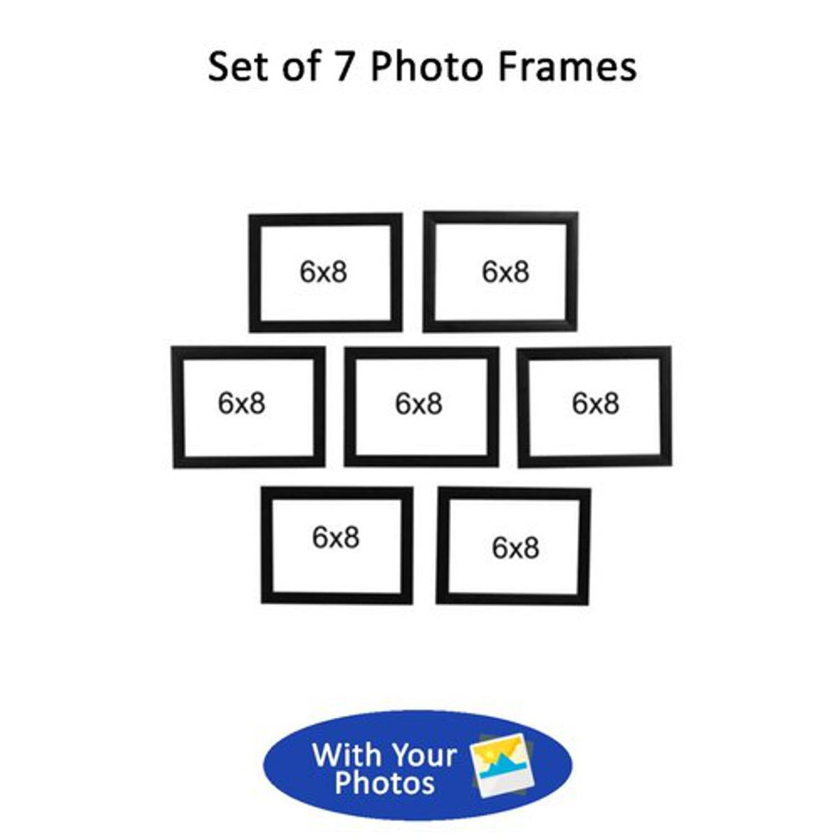 Collage Photo Frame Set of 7 Frames